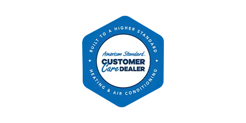 American Standard Customer Care Dealer badge -- Cold Factor HVAC