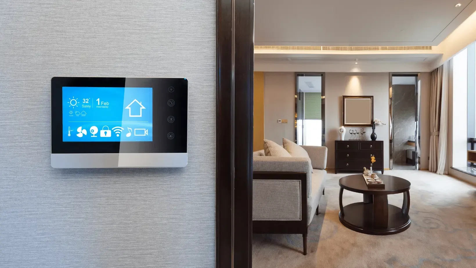 smart home thermostat for heating and cooling