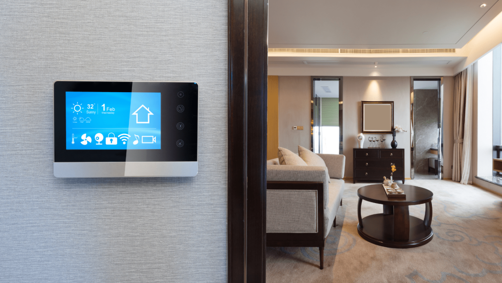 smart home thermostat for heating and cooling